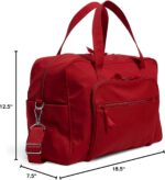 1747556309 vera bradley womens cotton weekender travel bag cardinal red recycled cotton one size.jpg
