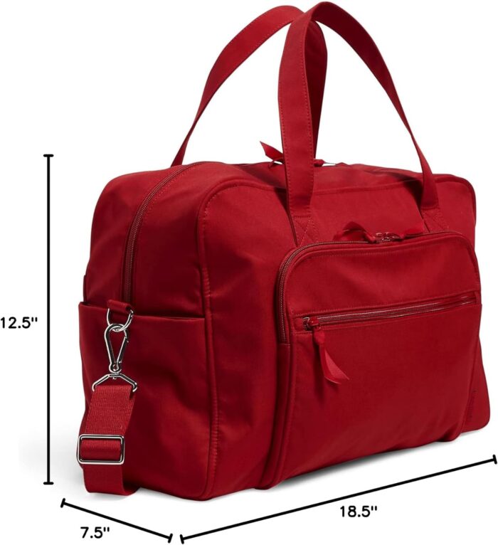 1747556309 vera bradley womens cotton weekender travel bag cardinal red recycled cotton one size.jpg