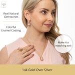 1747558881 big gemstone statement dangle earrings with enamel and white sappire accents hypoallergenic 14k gold over sterling silver gemstone earrings by max stone.jpg