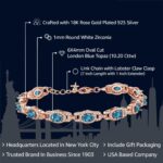 1747569927 gem stone king 18k rose gold plated silver oval gemstone birthstone tennis bracelet for women oval 6x4mm 7 inch with 1 inch extender fine jewelry gifts for her mom women wife.jpg