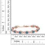 1747569930 gem stone king 18k rose gold plated silver oval gemstone birthstone tennis bracelet for women oval 6x4mm 7 inch with 1 inch extender fine jewelry gifts for her mom women wife.jpg