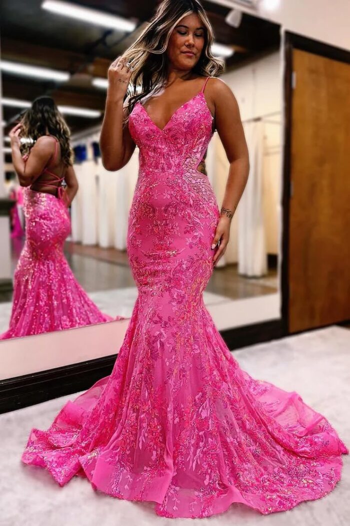 1747574116 spaghetti straps sequin prom dresses mermaid long ball gown v neck applique sparkly formal evening dress.jpg