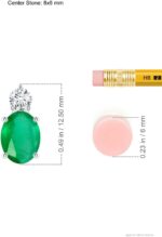 1747577229 angara natural oval emerald solitaire pendant with diamond in silver 14k solid goldplatinum may birthstone birthday engagement anniversary wedding jewelry gift for women.jpg