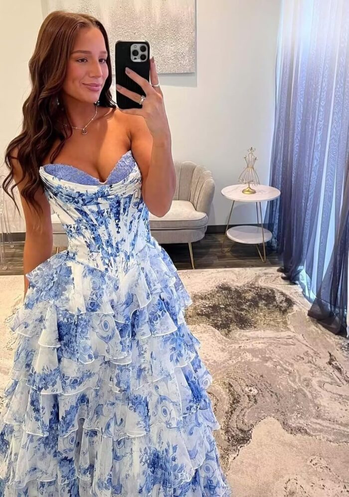 1747585117 floral prom dresses with slit for women tiered chiffon ball gown prom dress sweetheart a line he51300.jpg