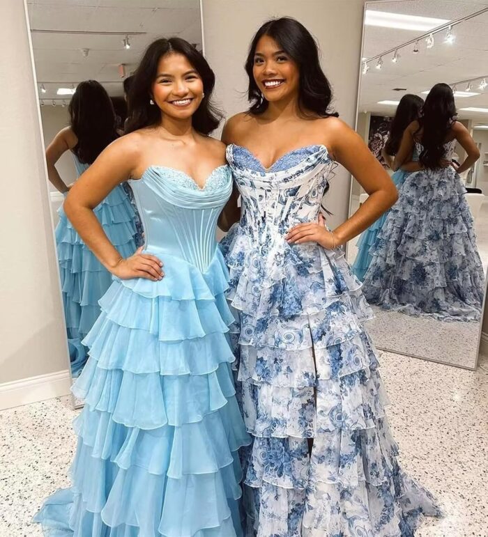 1747585120 floral prom dresses with slit for women tiered chiffon ball gown prom dress sweetheart a line he51300.jpg