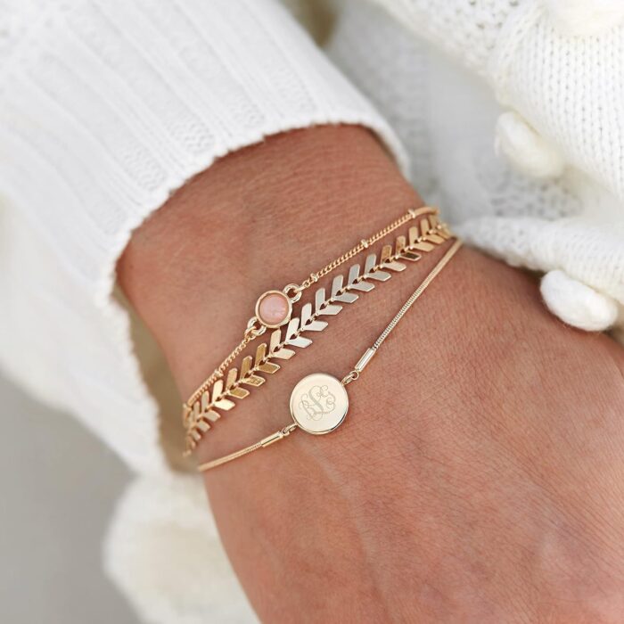 1747588221 rose quartz bracelet set hypoallergenic 14k gold plated brass stackable bracelets womens bracelets customizable everyday luxury jewelry gifts for mom.jpg