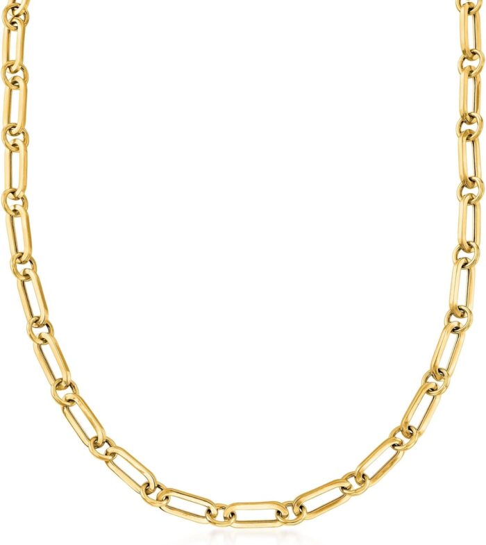 1747591903 ross simons italian 18kt gold over sterling paper clip link necklace. 18 inches.jpg