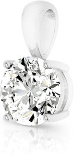 1747606505 14k solid white or yellow gold lab grown moissanite solitaire pendant necklace solid bail round oval pear cushion emerald cut pendant only luxury gift birthday anniversary mothers day.jpg