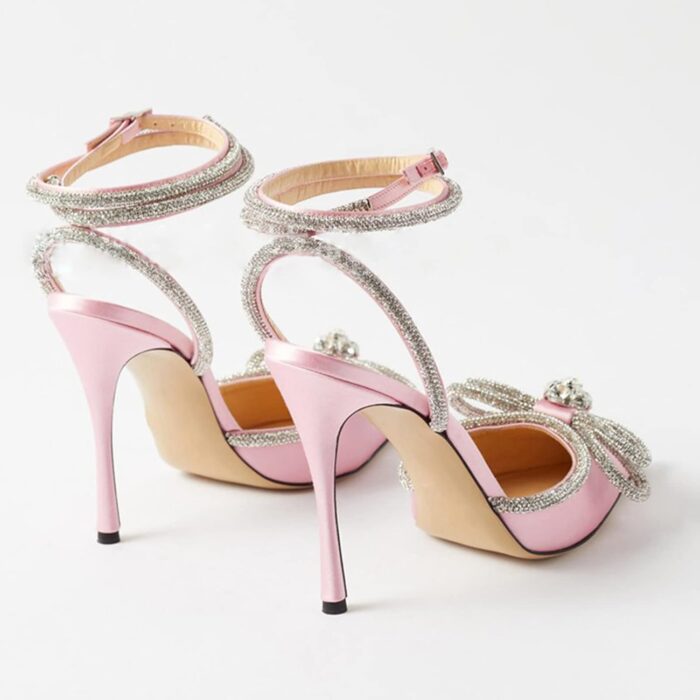 1747617677 janseven rhinestone bow heels black satin bowknot heeled sandals for women ankle strap pumps knotted sparkling high heels closed pointed toe 3 in wedding bridal shoes.jpg