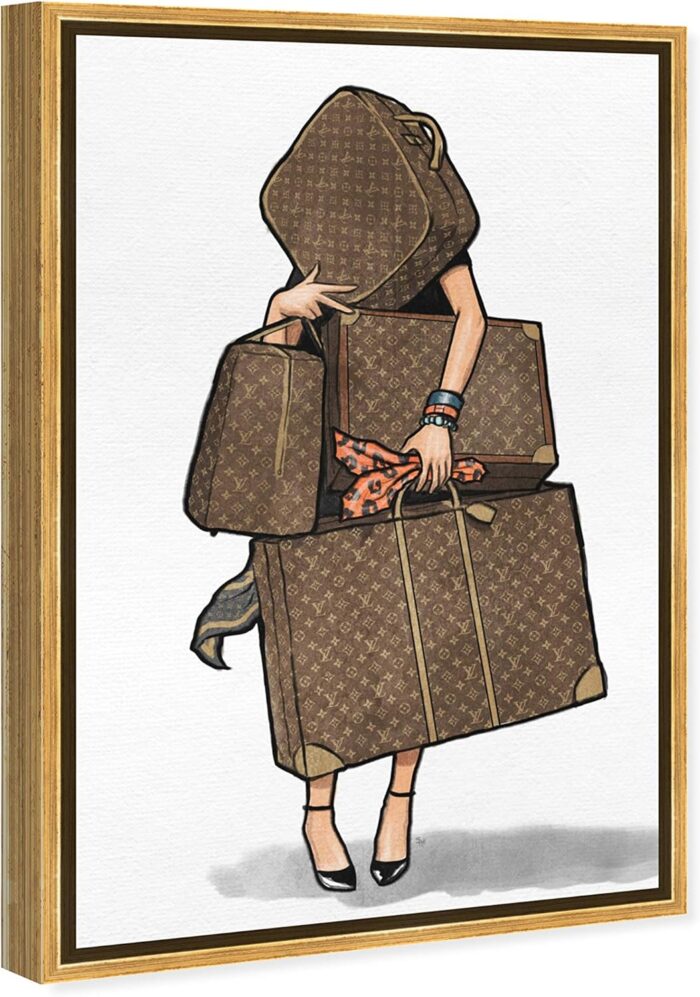 1747623702 the oliver gal artist co. fashion and glam framed wall art canvas prints bags orange travel essentials home decor 36 in x 54 in brown white.jpg