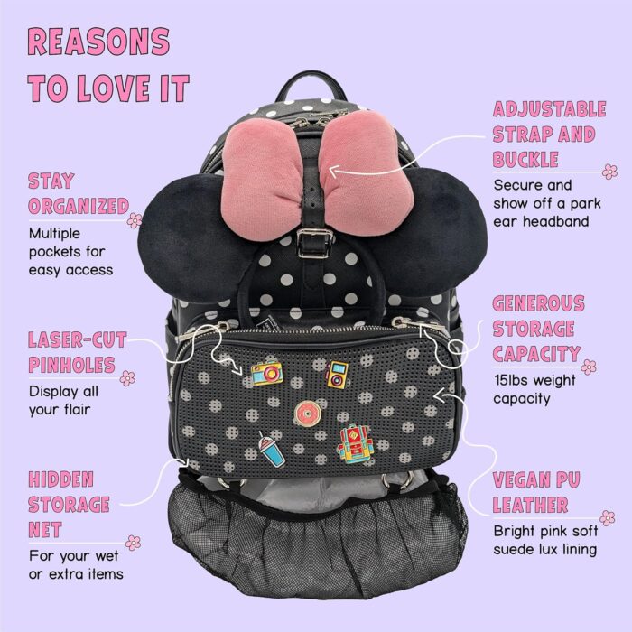 1747633275 travel hydration backpack 30 oz tumbler bundle water resistant girls laptop day bag for theme parks work camping casual comfortable for women on the go polka dots.jpg