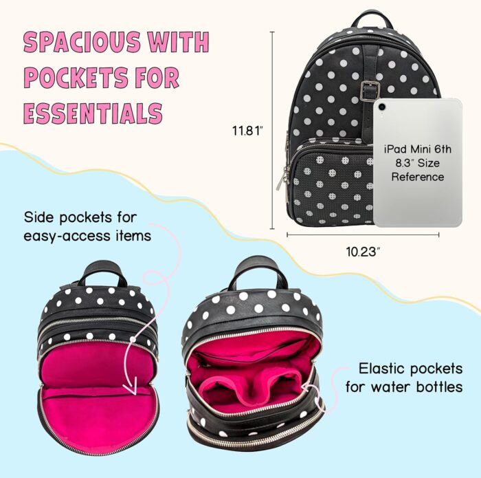 1747633277 travel hydration backpack 30 oz tumbler bundle water resistant girls laptop day bag for theme parks work camping casual comfortable for women on the go polka dots.jpg