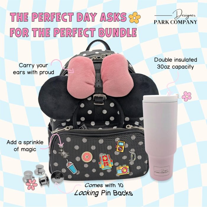 1747633279 travel hydration backpack 30 oz tumbler bundle water resistant girls laptop day bag for theme parks work camping casual comfortable for women on the go polka dots.jpg