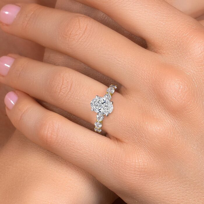 1747643282 gem stone king 2 to 2.9 carat 14k two tone gold igi certified oval white lab grown diamond engagement ring for women e f color vs1 vs2 clarity size 5 to 9.jpg