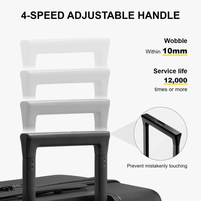 1747652964 level8 hard shell carry on luggage airline approved carry on suitcases with wheels lightweight luminous textured hardside travel bag with tsa lock 20 inch black.jpg
