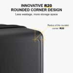 1747652965 level8 hard shell carry on luggage airline approved carry on suitcases with wheels lightweight luminous textured hardside travel bag with tsa lock 20 inch black.jpg