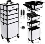 1747656623 topack professional 5 in 1 rolling makeup train case large makeup travel case with key shoulder straphandle cushion，makeup train case organizer，cosmetology case on wheels i white.jpg