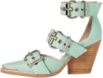 1747661658 fsj women pointed toe metal buckle hollow out leather strappy medium thick wedge stacked heel sandal zipper fashion pumps shoes size 4 16 us.jpg