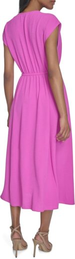 1747669457 halston womens cross front v neck fit flare dress.jpg