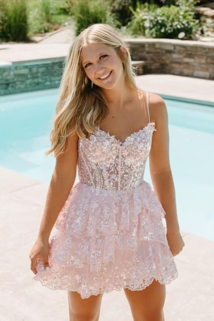 1747676779 short homecoming dresses for teens tiered sequins prom dress spaghetti straps lw089.jpg