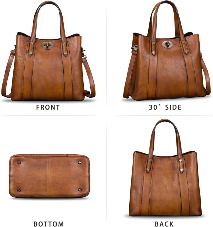 1747713866 genuine leather handbags for women satchel purses vintage handmade shoulder bag cowhide top handle handbag totes.jpg