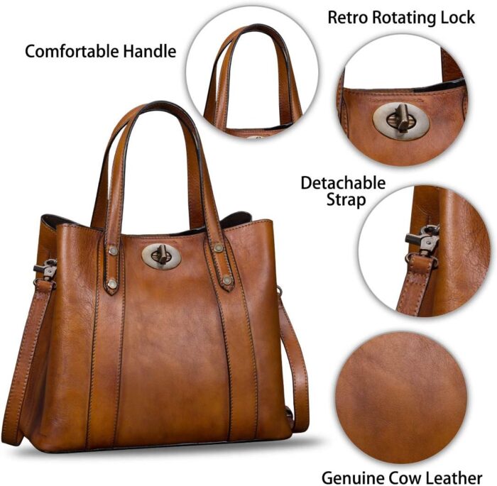 1747713869 genuine leather handbags for women satchel purses vintage handmade shoulder bag cowhide top handle handbag totes.jpg