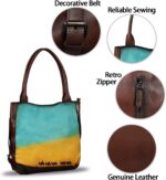 1747732162 genuine leather shoulder bag purse for women retro top handle bags handmade vintage crossbody tote handbags purse.jpg