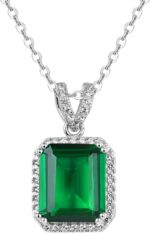 18k white gold plated silver necklace with lab grown blue sapphireamethystemeraldrubyzultanite adjustable chain 16 18 necklaces for women gift for her jewelry for women comes with gift box.jpg