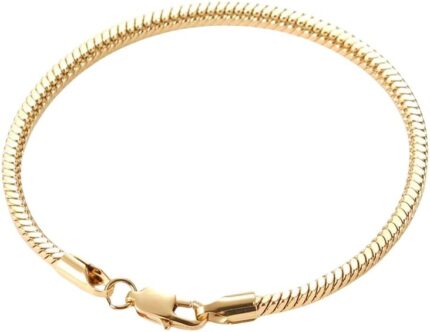 18k gold bracelet womens solid light luxury jewelry mesh snake chain bracelet suitable for giving women christmas birthday valentines day gifts.jpg