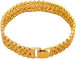 18k solid color mesh strap bracelet fashionable and creative high end bracelet mens and womens festival preferred gift.jpg
