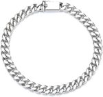 18k white gold cuban womens bracelet easy to disassemble simple and elegant suitable for high end gifts for womens festivals.jpg