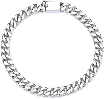 18k white gold cuban womens bracelet easy to disassemble simple and elegant suitable for high end gifts for womens festivals.jpg