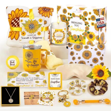 18pcs sunflower gifts for women unique gift basket set birthday gifts for women best friend or sister sunshine box care package get well soon thinking of you friendship basket.jpg