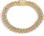 18k gold cuban hip hop bracelet fashionable high end bracelet mens and womens holiday gifts.jpg