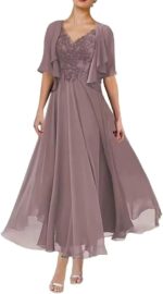 2 pieces mother of the bride dresses for wedding lace appliques chiffon formal dress ankle length he6010.jpg
