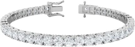 3.00 10.00 carat igi certified lab grown diamond tennis bracelet for women 14k solid white gold prong setting push safety lock clasp round cut jewelry size 7 e f color vs1 vs2 clarity.jpg