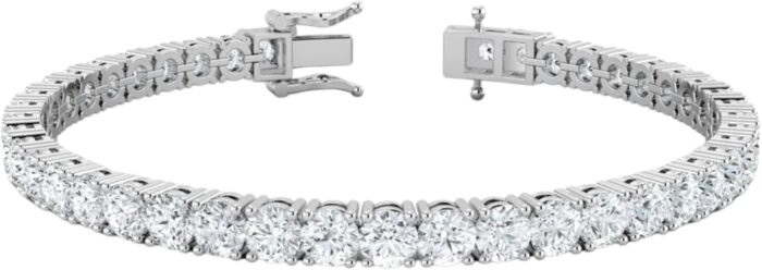 3.00 10.00 carat igi certified lab grown diamond tennis bracelet for women 14k solid white gold prong setting push safety lock clasp round cut jewelry size 7 e f color vs1 vs2 clarity.jpg