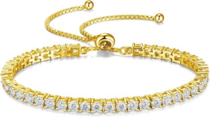 4 carats 3mm moissanite bolo tennis braceletadjustable bolo simulated diamond bracelets18k yellow gold plated 925 sterling silverd color vvs1 round brilliant cutgifts for women.jpg