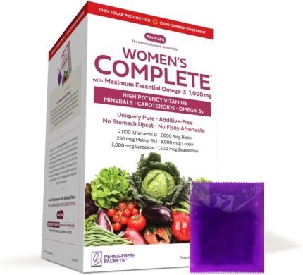 Andrew lessman multivitamin womens complete with maximum essential omega 3 1000 mg 120 packets 30 high potencies of all nutrients essential vitamins minerals carotenoids. no additives.jpg