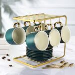 Afternoon tea coffee cup and saucer set with frame ceramic teapot heat resistant set nordic light luxury high end ceramic tea set for home office giftsb e.jpg