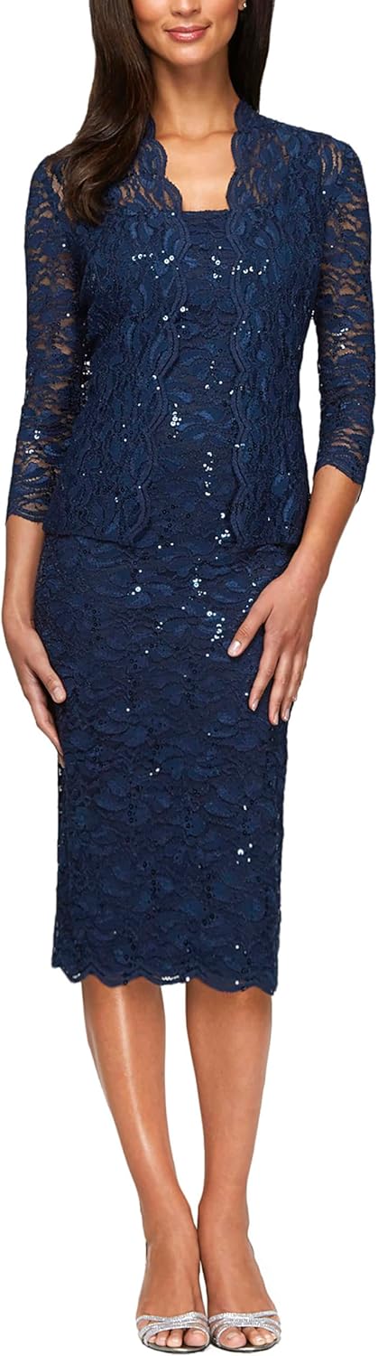 Alex evenings womens shift dress with lace jacket petite and regular.jpg