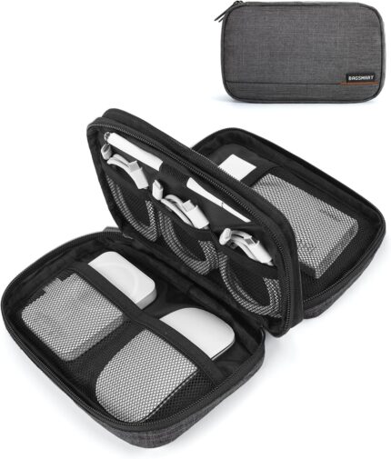Bagsmart electronic organizer travel case cord organizer travel cable bag charger pouch tech pouch as travel accessories for phone power bank sd card black.jpg