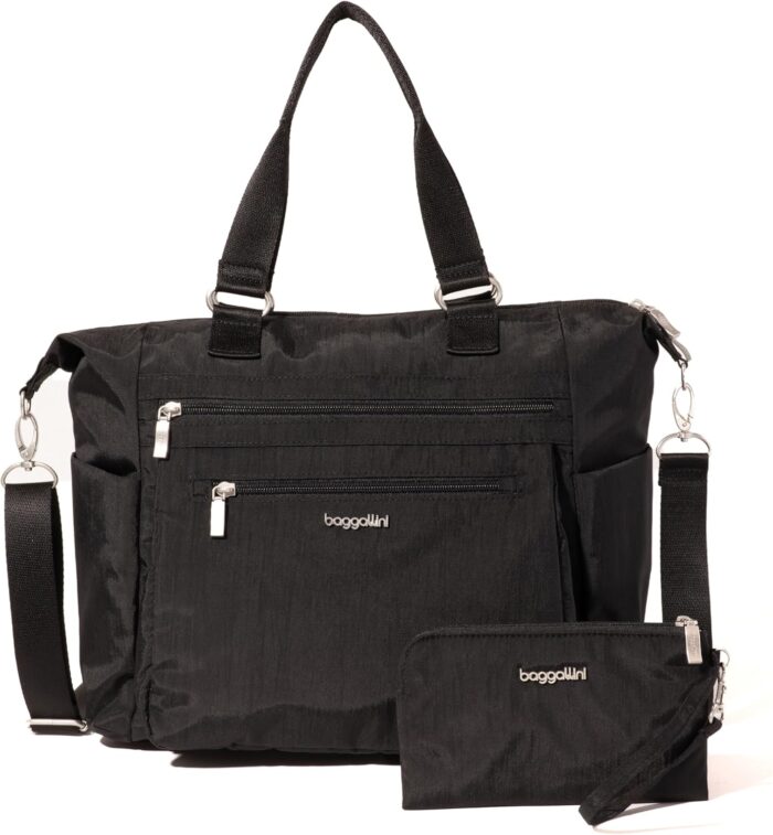 Baggallini trifecta convertible backpack crossbody tote bag 11x12 lightweight travel bag wrfid phone wristlet.jpg