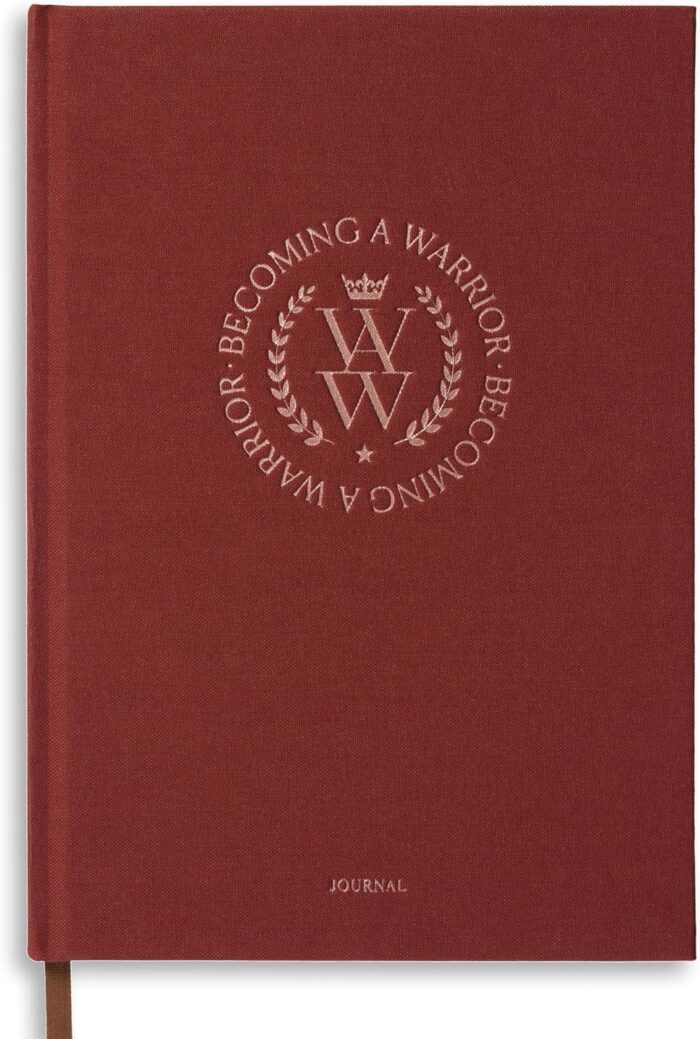 Becoming a warrior guided journal for women 100 prompts for self discovery gratitude facing fears b5 large undated manifestation journal notebook for long format writing reflection created.jpg