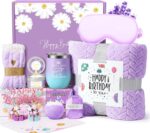 Birthday gifts for women friendship happy birthday gift basket for mom friend sister her birthday gift unique luxury self care gift lavender relaxing spa gifts set with 3d birthday card for women.jpg