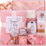 Birthday gifts for women self care gift set pink relaxing spa gifts basket women care package get well soon gifts unique mothers day presents for mom her wife sister grandma thinking of you gifts.jpg