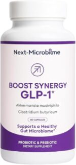Boost synergy probiotic akkermansia muciniphila clostridium butyricum hmo ashwagandha supports microbiome digestive wellness gut health for men women 60 capsules 1 pack.jpg