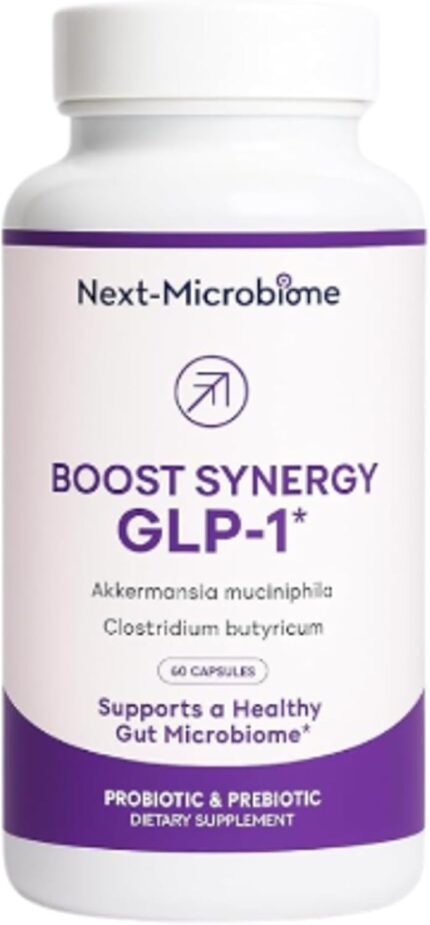 Boost synergy probiotic akkermansia muciniphila clostridium butyricum hmo ashwagandha supports microbiome digestive wellness gut health for men women 60 capsules 1 pack.jpg