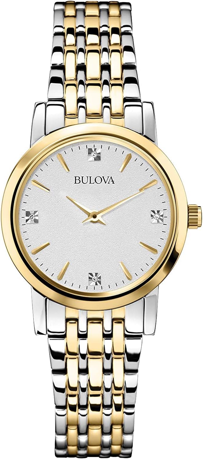 Bulova classic quartz ladies watch stainless steel diamond.jpg