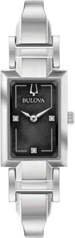 Bulova ladies classic diamond dial quartz stainless steel watch rectangle mother of pearl.jpg